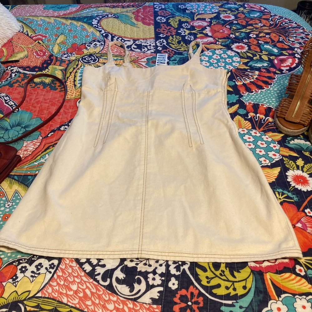 Urban outfitters ivory denim dress